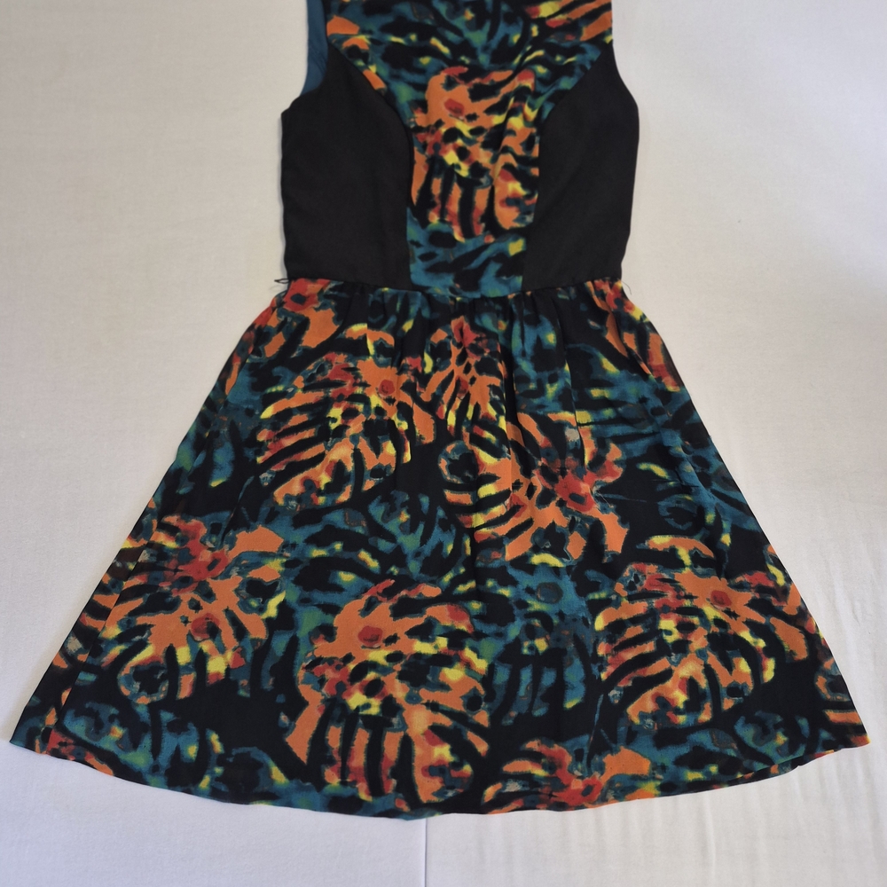Kensie Teal & Multicolor Printed Dress